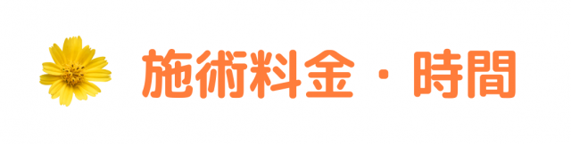 施術料金と時間