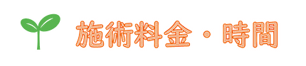 施術料金・時間