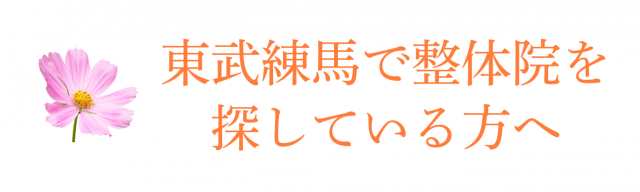 東武練馬で整体院を探している方へ